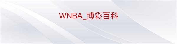 WNBA_博彩百科